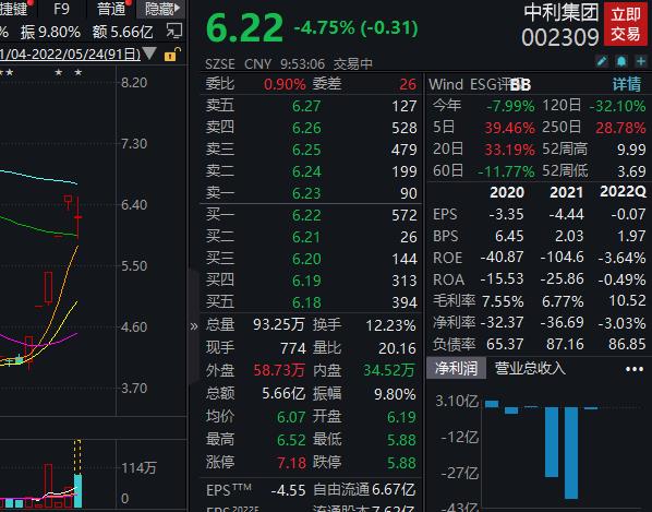 控股股东承诺一个月内归还占用资金，妖股中利集团一度跌停