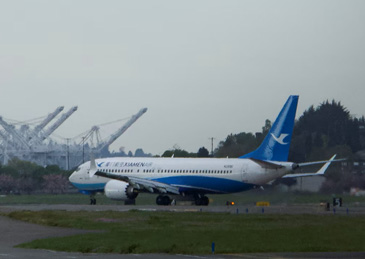 这架波音737 Max已被退回美国西雅图
